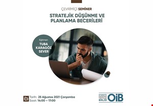 STRATEJİK DÜŞÜNME VE PLANLAMA BECERİLERİ