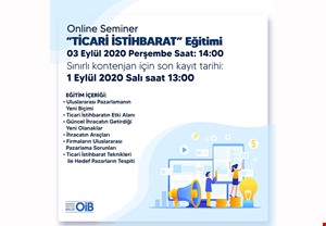TİCARİ İSTİHBARAT EĞİTİMİ | WEBİNAR
