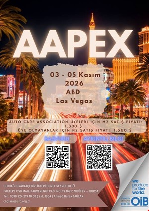 AAPEX 2026 - Otomotiv Aftermarket Fuarı