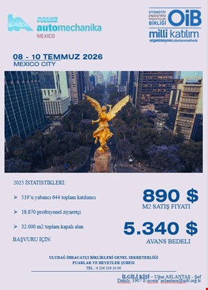 INA PAACE Automechanika Mexico City 2026 Fuarı