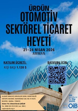 ÜRDÜN OTOMOTİV SEKTÖREL TİCARET HEYETİ 2026